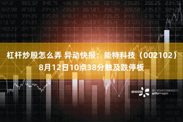 杠杆炒股怎么弄 异动快报：能特科技（002102）8月12日10点38分触及跌停板